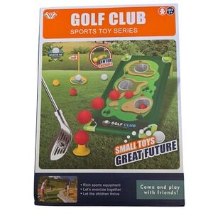 Popsunny Golf Club Set Kids Ages 3+ Green New Indoor Outdoor Sports Toy
